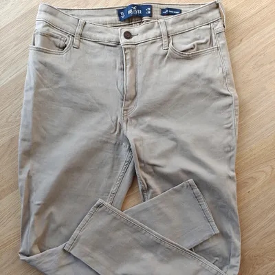 Pantalon taille haute Hollister beige W29